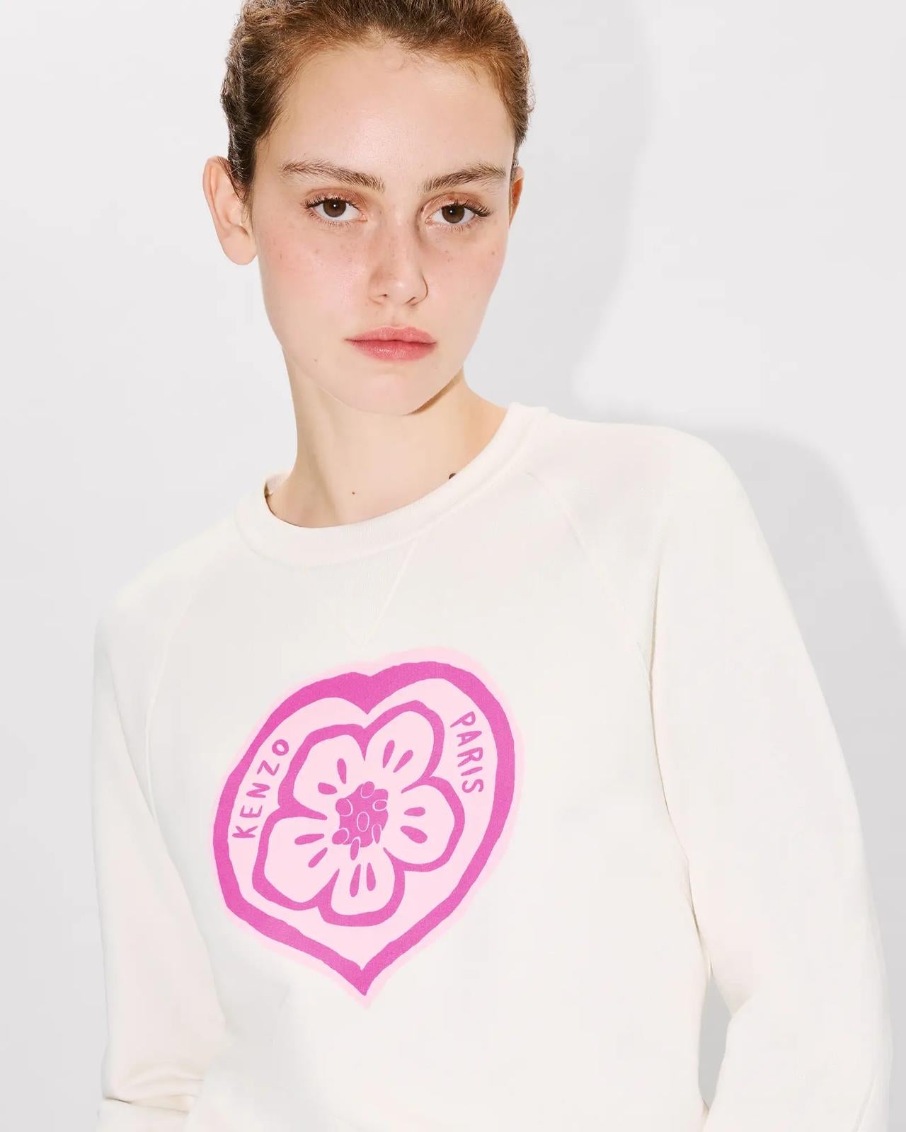 Felpa Kenzo girocollo "Boke Heart Classic" donna