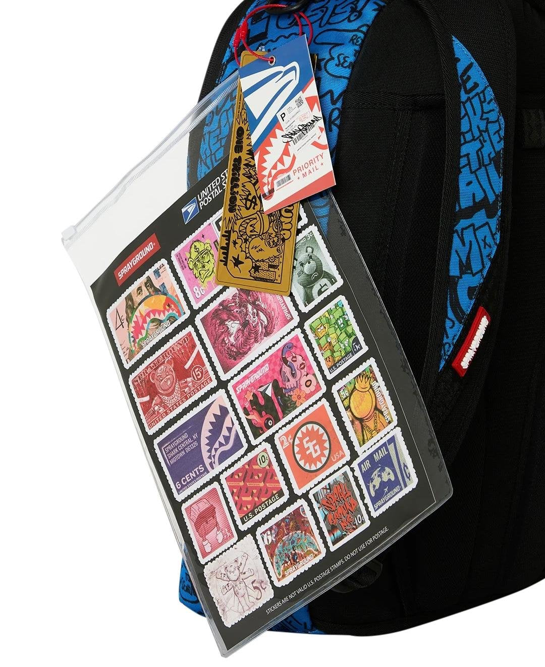 Zaino Sprayground bianco USPS PRIORITY PACKAGE BACKPACK