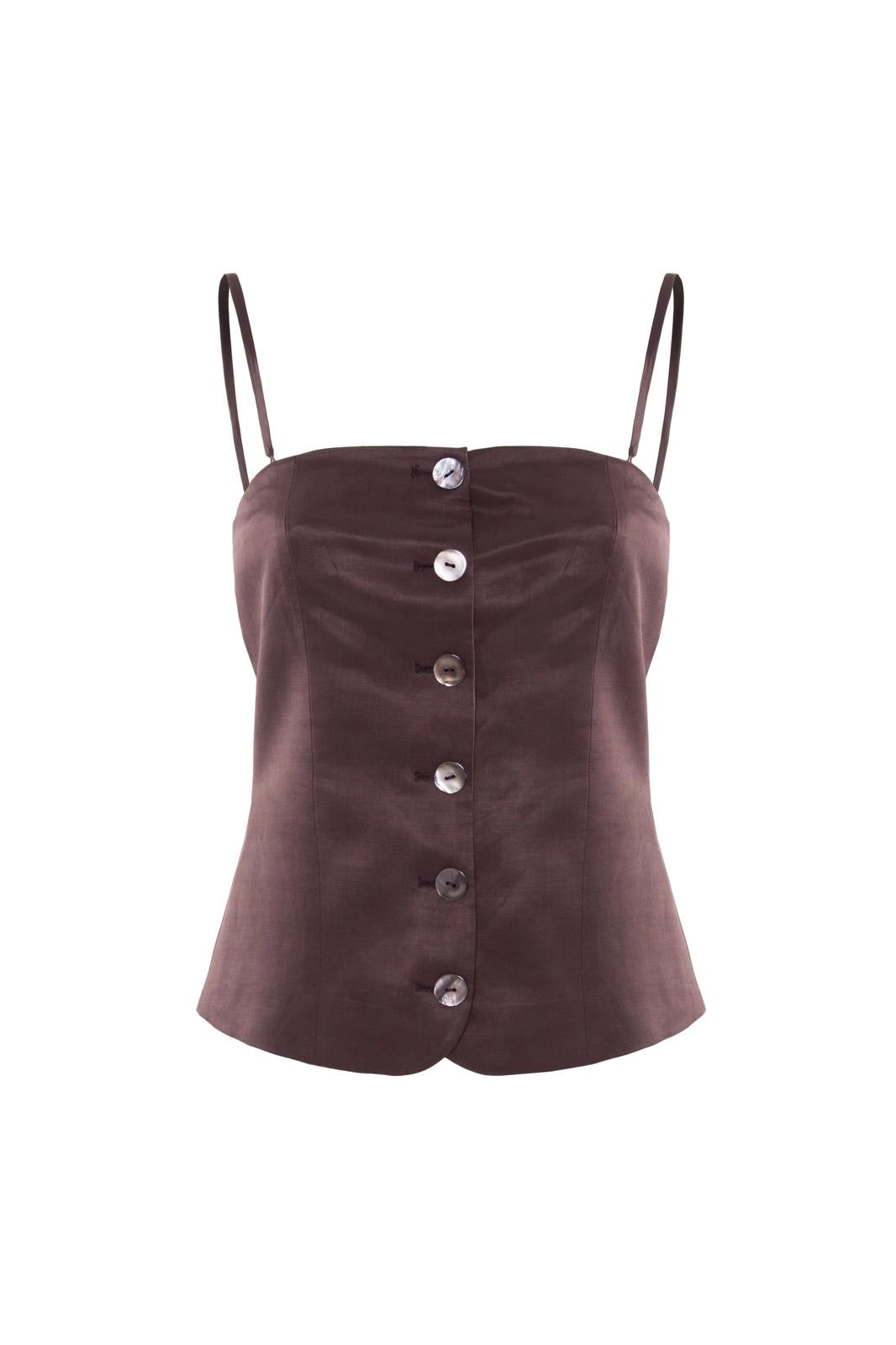 Top Nenette fluido a bustino donna
