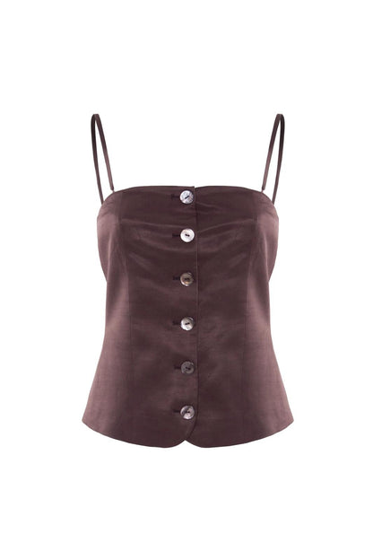 Top Nenette fluido a bustino donna