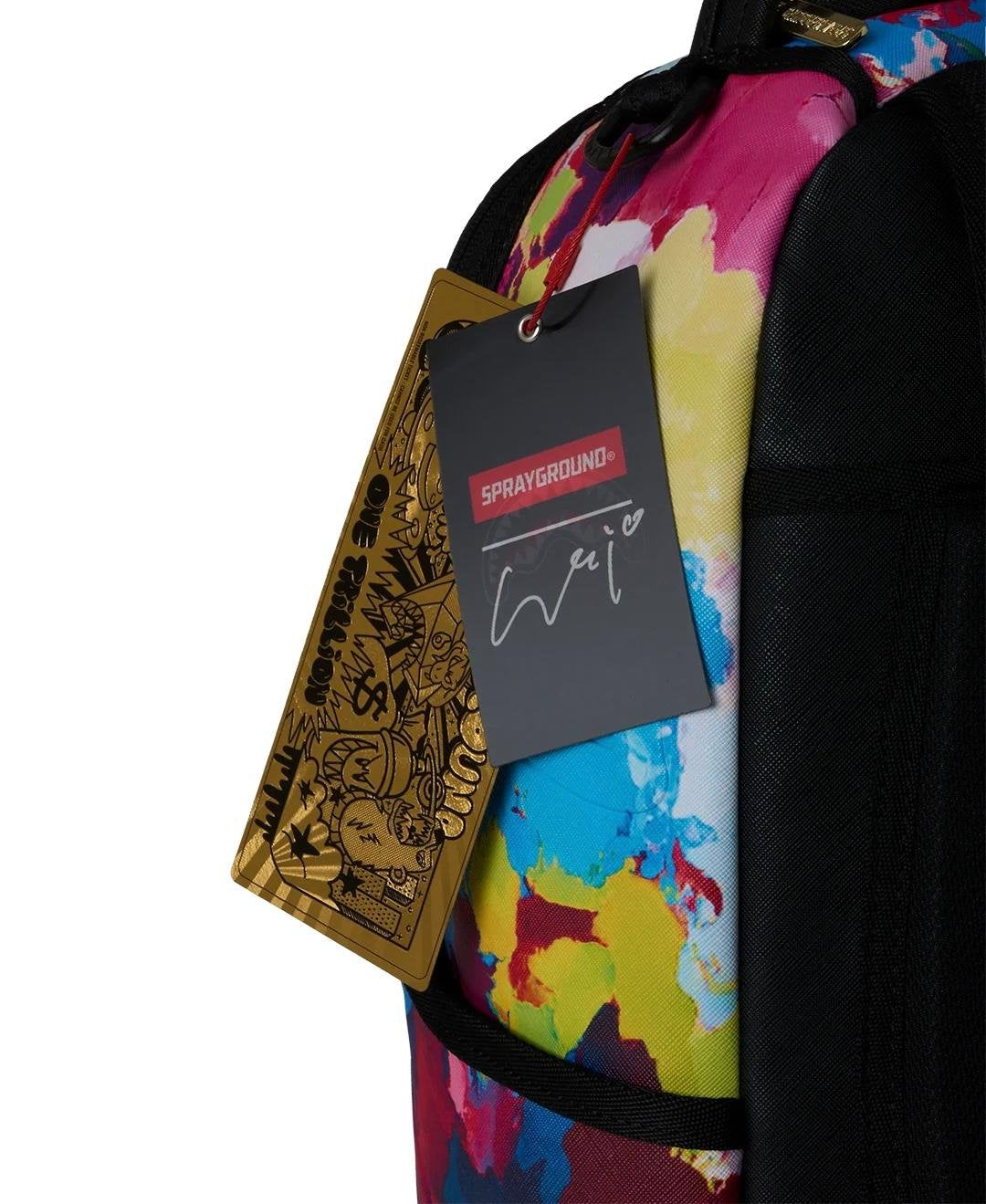 Zaino Sprayground bianco HIDEKI SAIJO ABSTRACT FLOW BACKPACK