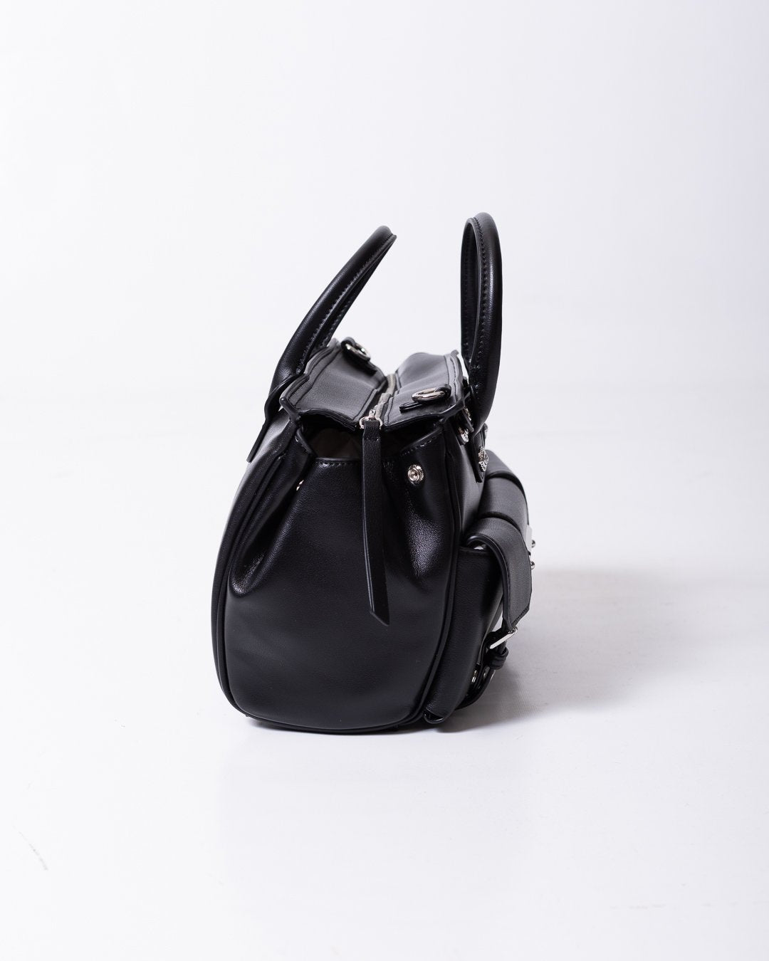 Borsa Just Cavalli in eco pelle con dettagli argento e logo