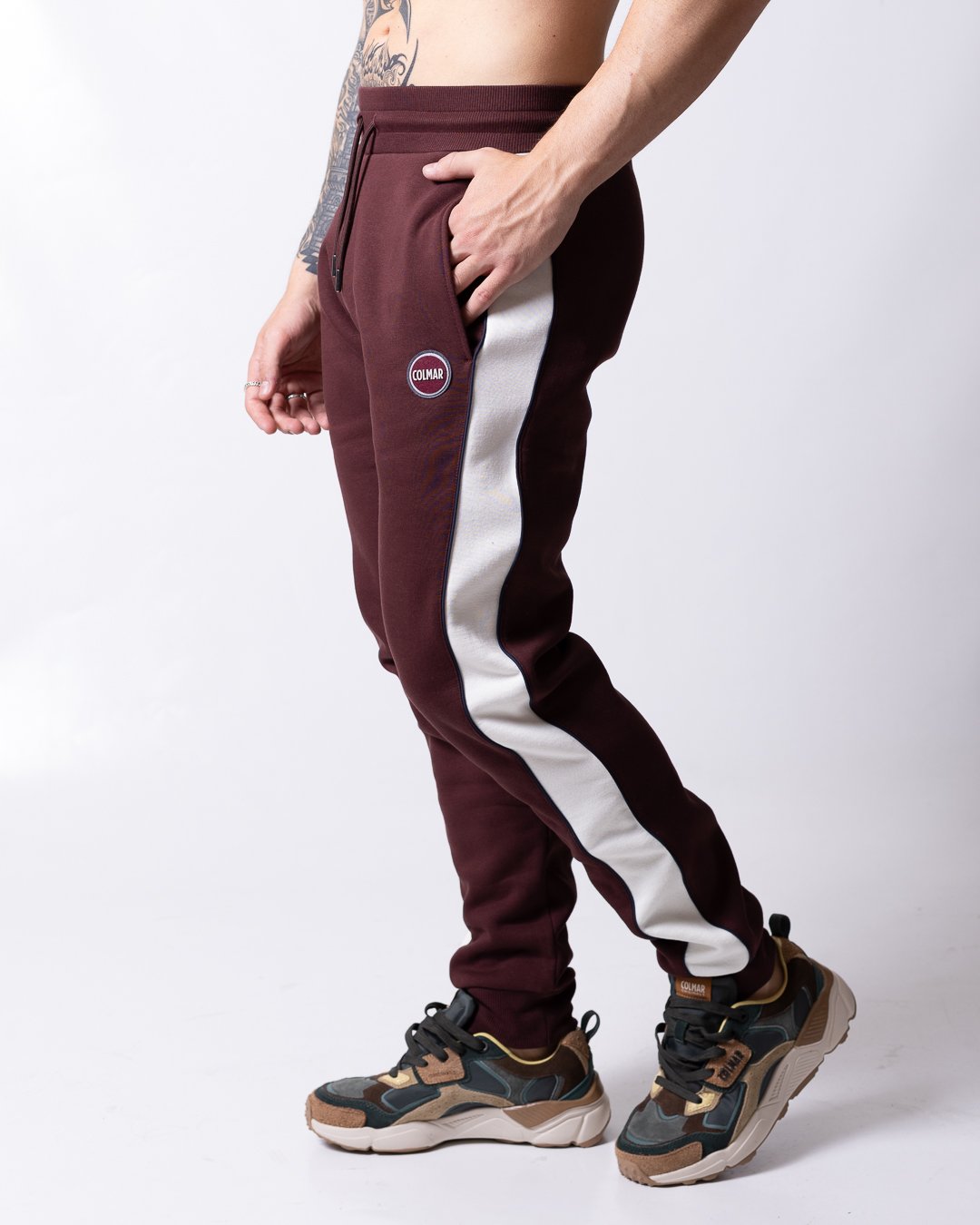Pantalone Colmar color block in felpa uomo