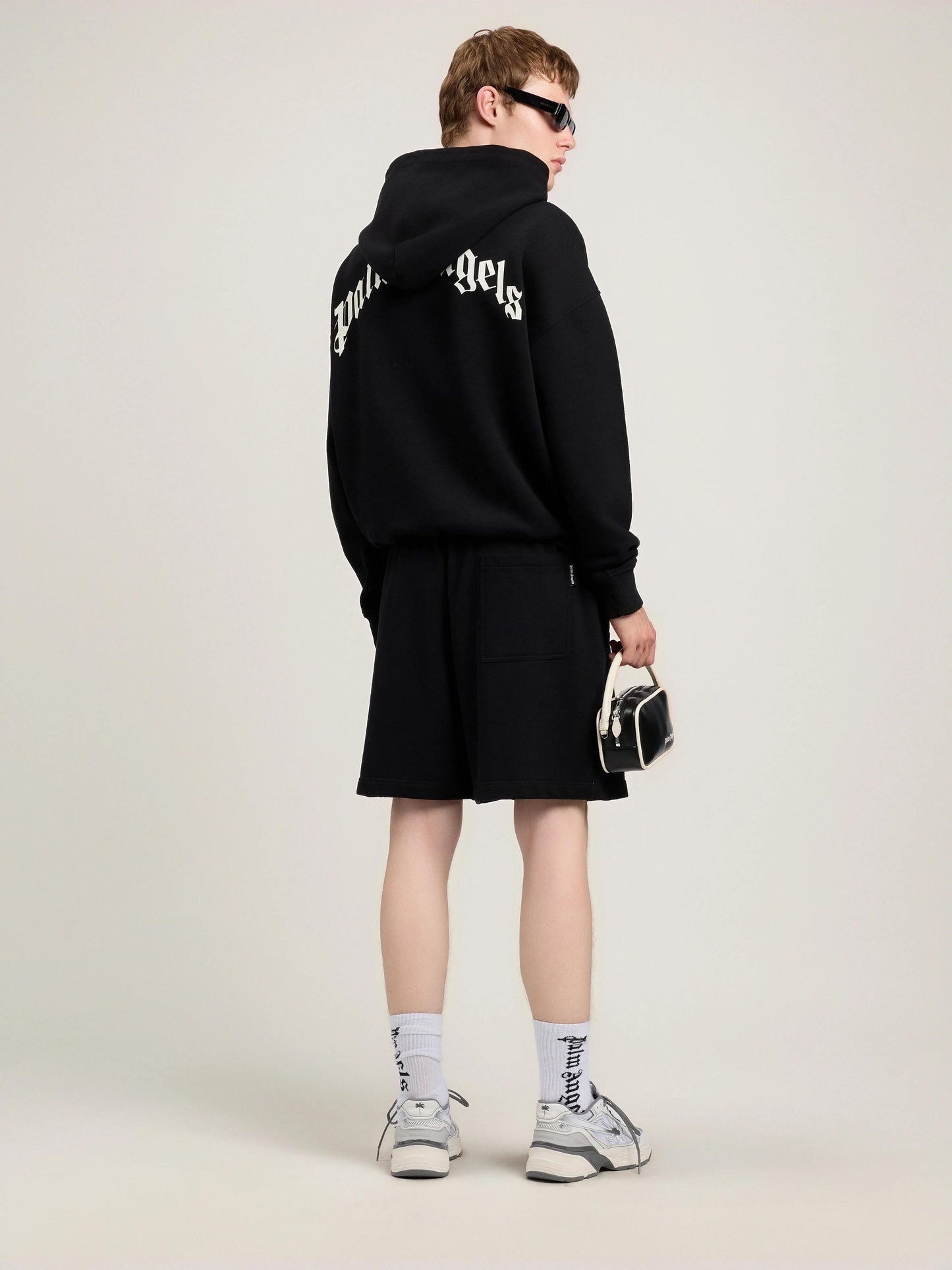Bermuda Palm Angels in felpa "Waist Logo" uomo