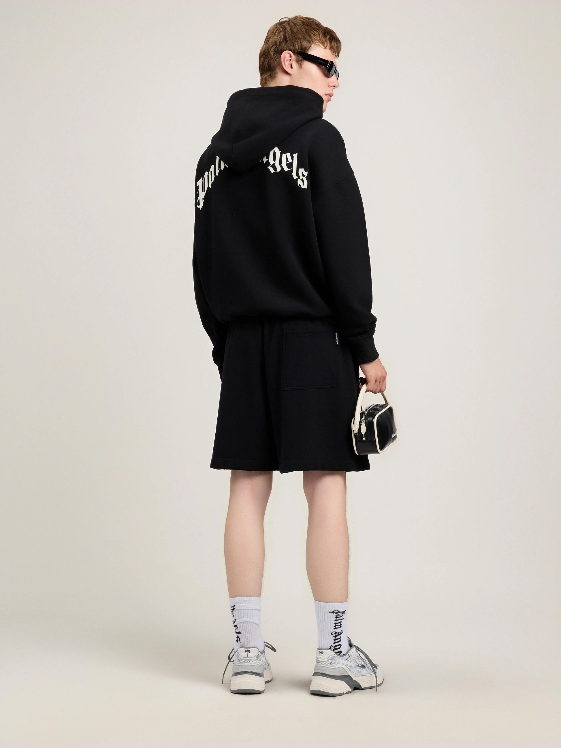Bermuda Palm Angels in felpa "Waist Logo" uomo