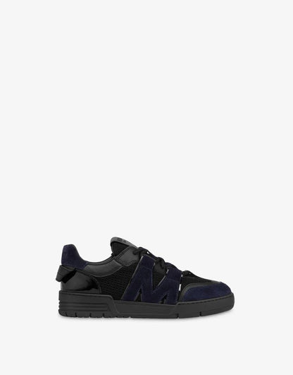 Sneakers Moschino con dettagli in suede uomo