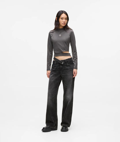 Jeans Karl Lagerfeld mid rise relaxed con dettaglio cut-out donna