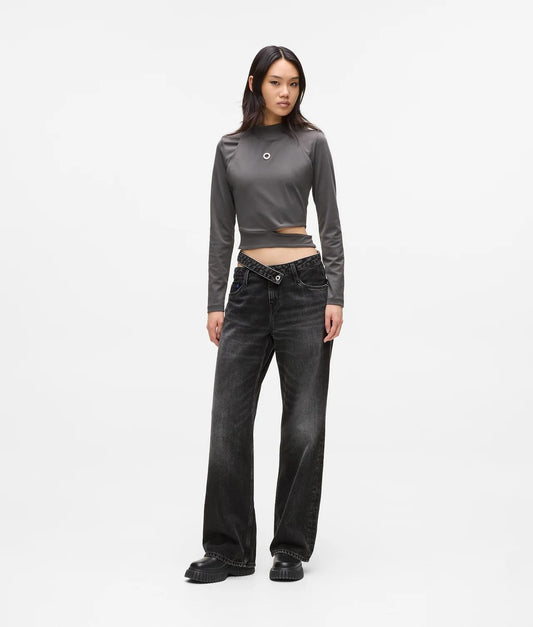 Jeans Karl Lagerfeld mid rise relaxed con dettaglio cut-out donna