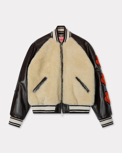Giubbotto Kenzo Paris "Futura Sherling" in vera pelle