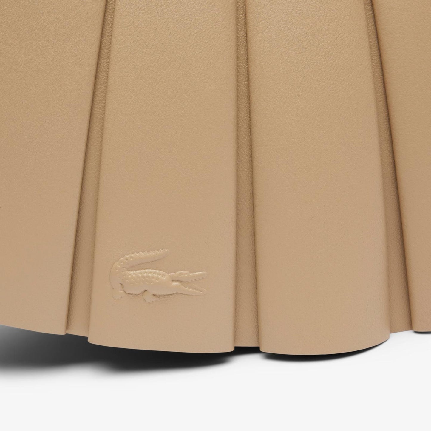 Borsa Lacoste in pelle plissettata donna