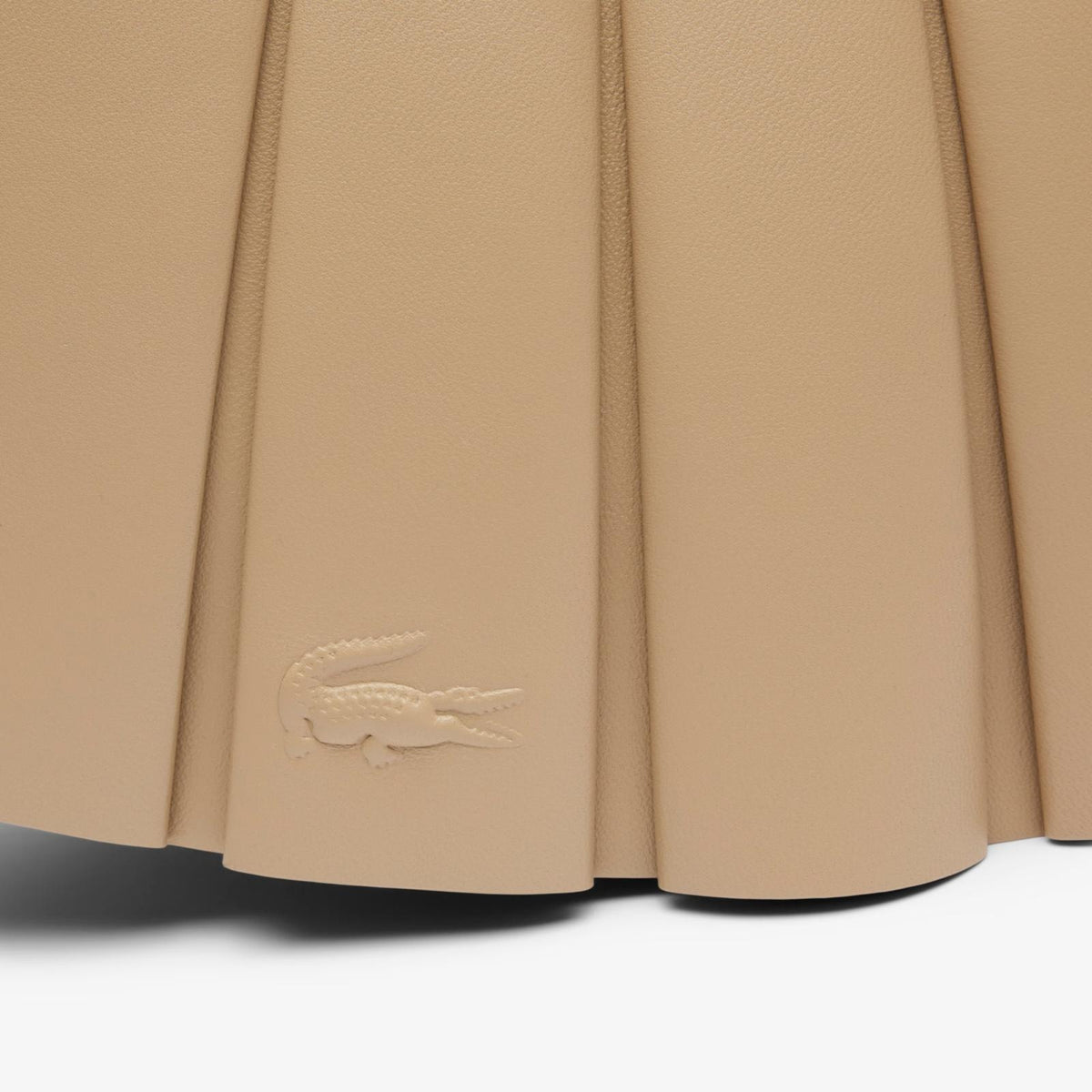 Borsa Lacoste in pelle plissettata donna