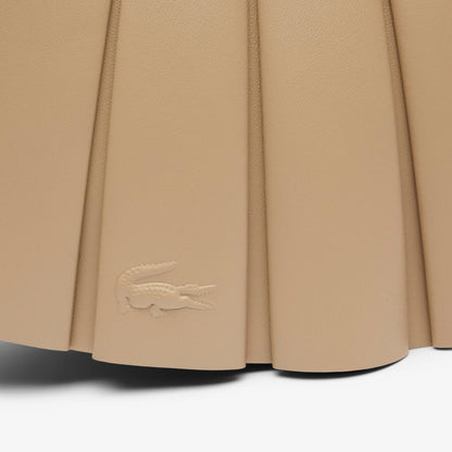 Borsa Lacoste in pelle plissettata donna