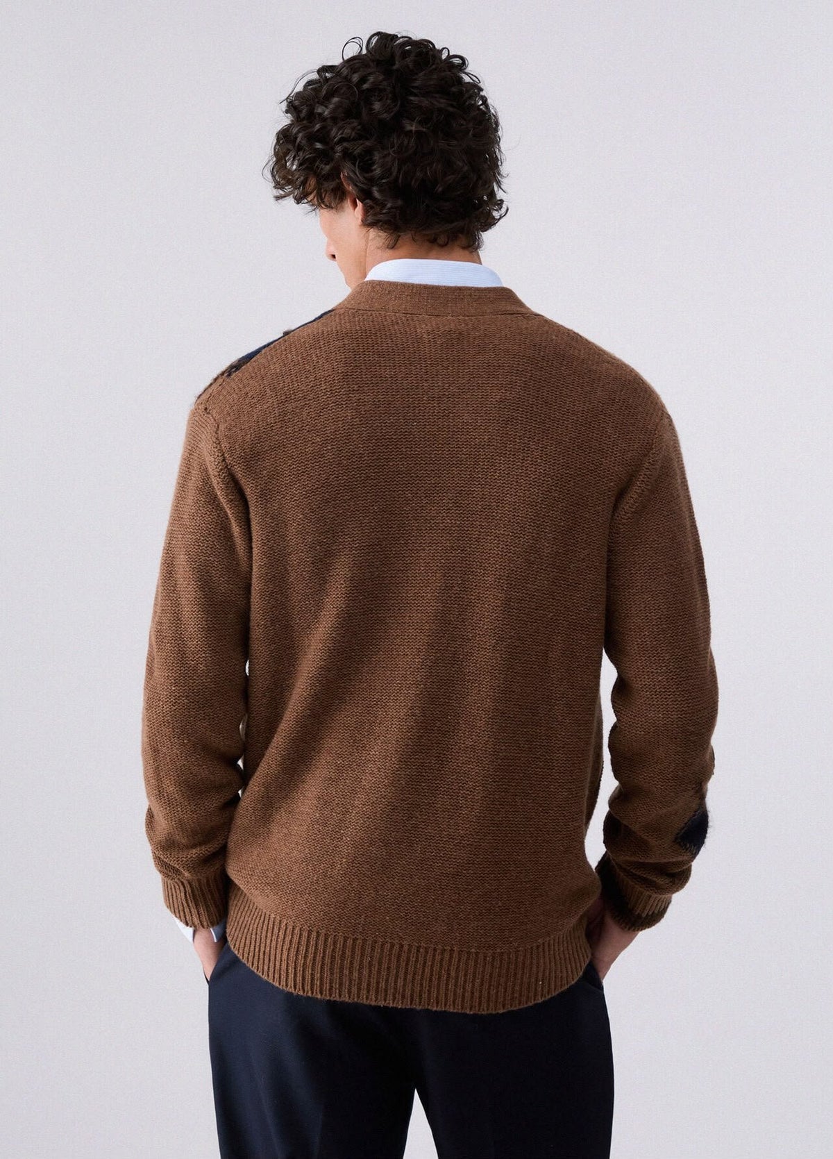 Cardigan Liu Jo in lana con fantasia rombi