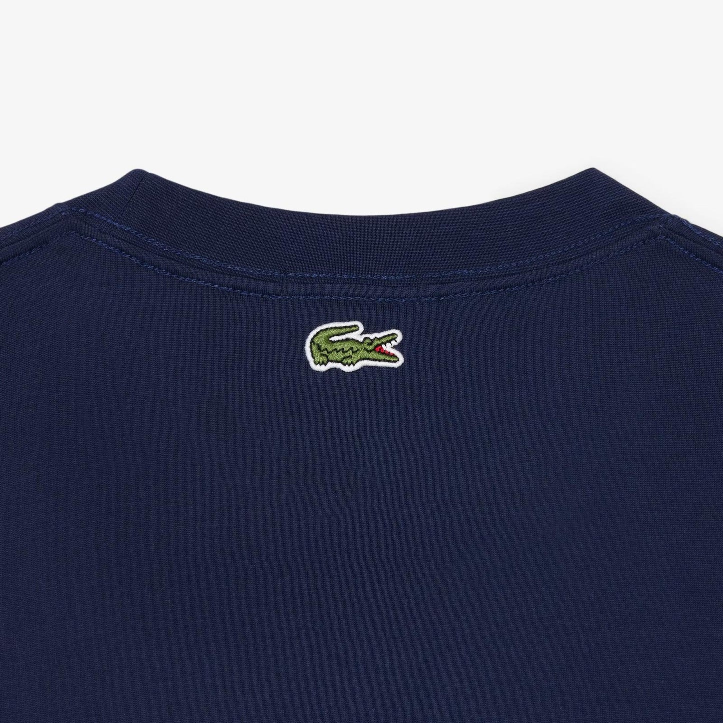 T-Shirt Lacoste classic con logo in rilievo uomo