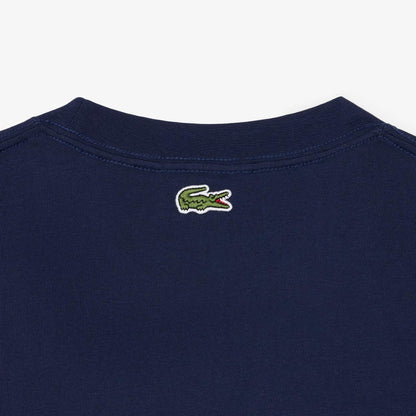 T-Shirt Lacoste classic con logo in rilievo uomo