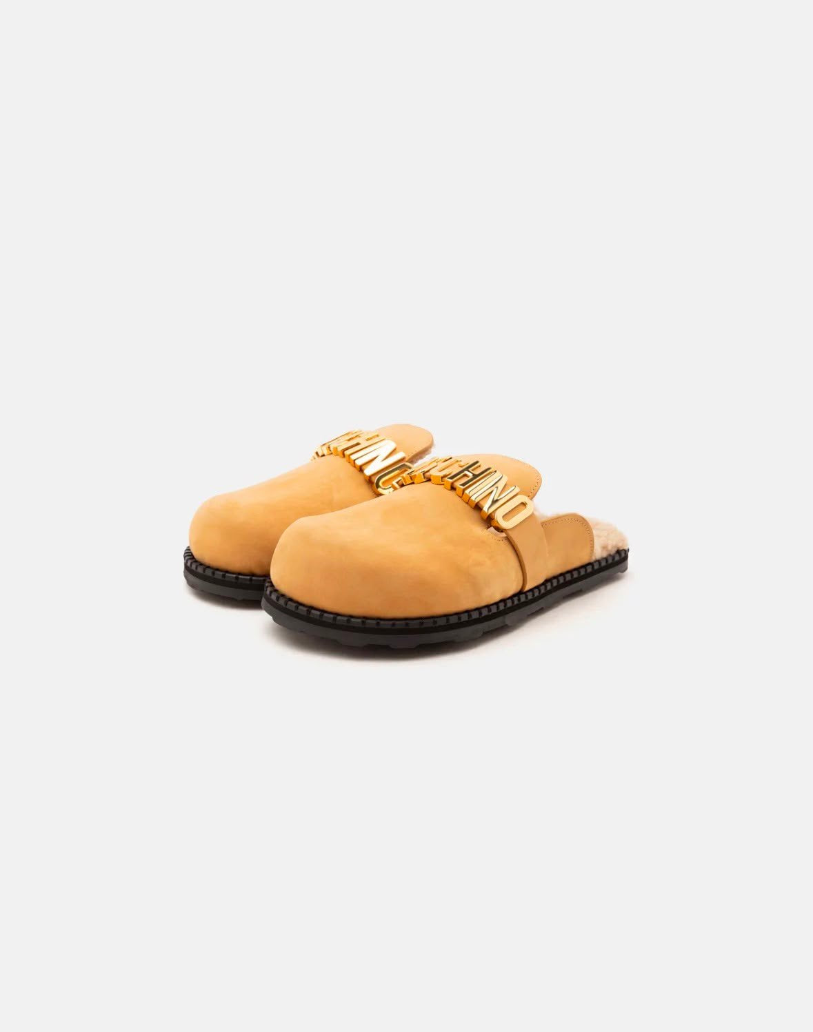 Sandalo Moschino in pelle con logo "Moschino"