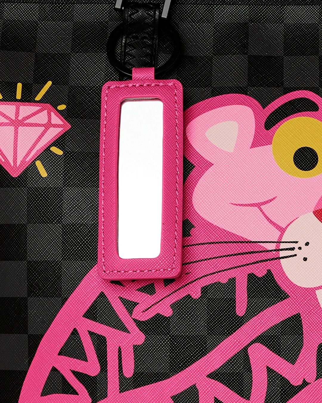 Borsa Sprayground nero "Pink Panther: drippy diamons tote"