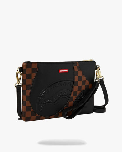Pochette Sprayground marrone "JETSTREAM BROWN CROSSOVER CLUTCH"