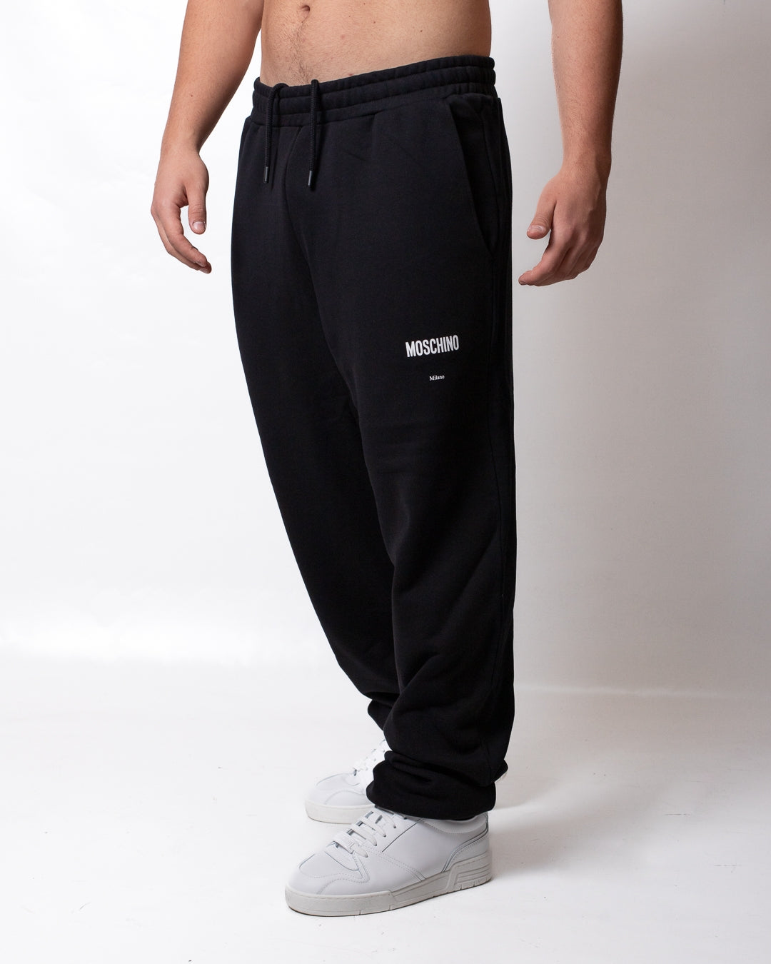Pantalone Moschino in felpa con logo basic