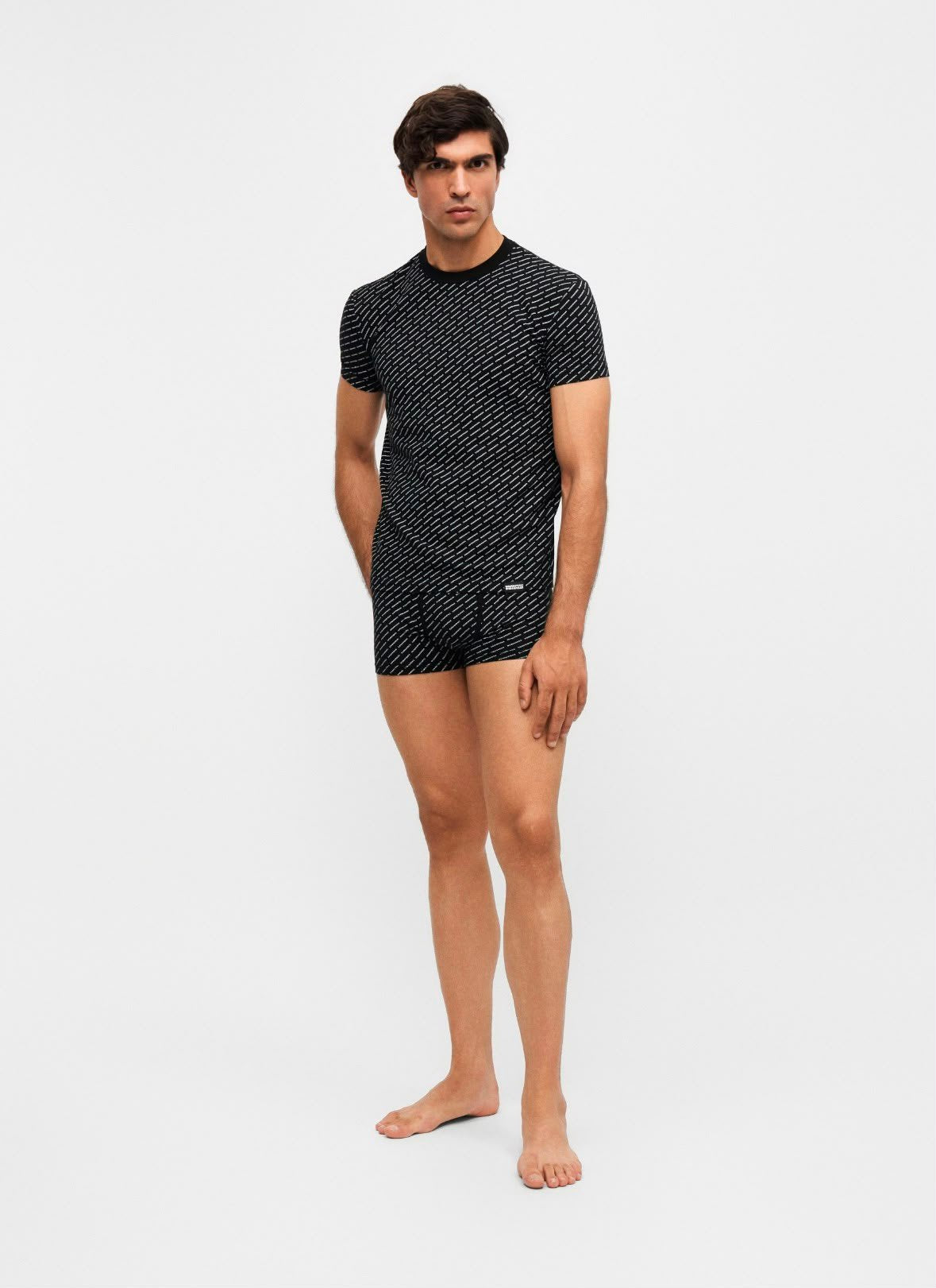 T-Shirt e Boxer Dsquared2 con logo all-over uomo