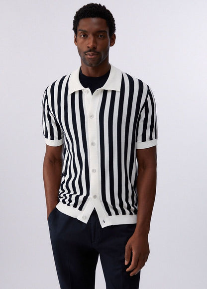 Polo Liu Jo in maglia a strisce uomo