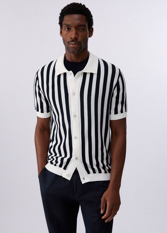 Polo Liu Jo in maglia a strisce uomo