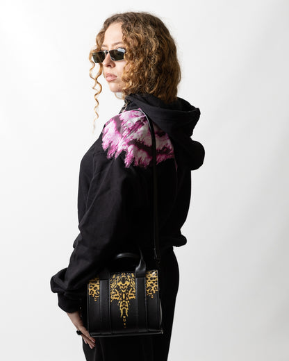 Borsa Marcelo Burlon tote "Icon Leopard" donna