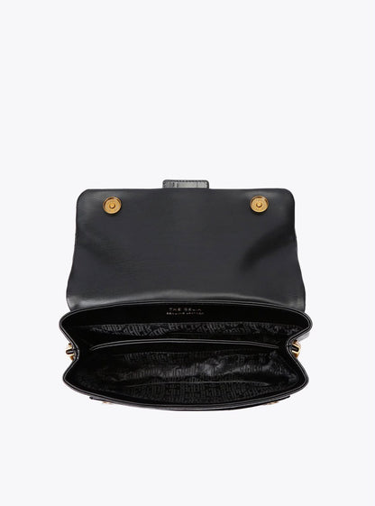 Borsa Kurt Geiger in pelle lucida con fenice frontale