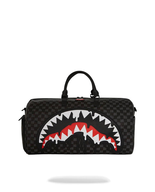 Borsone Sprayground nero Dripping sharks in paris large duffle