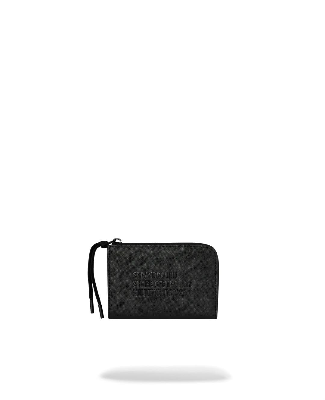 Portafoglio Sprayground nero BLACKED OUT EMBOSSED GOLD TOOTH WALLET