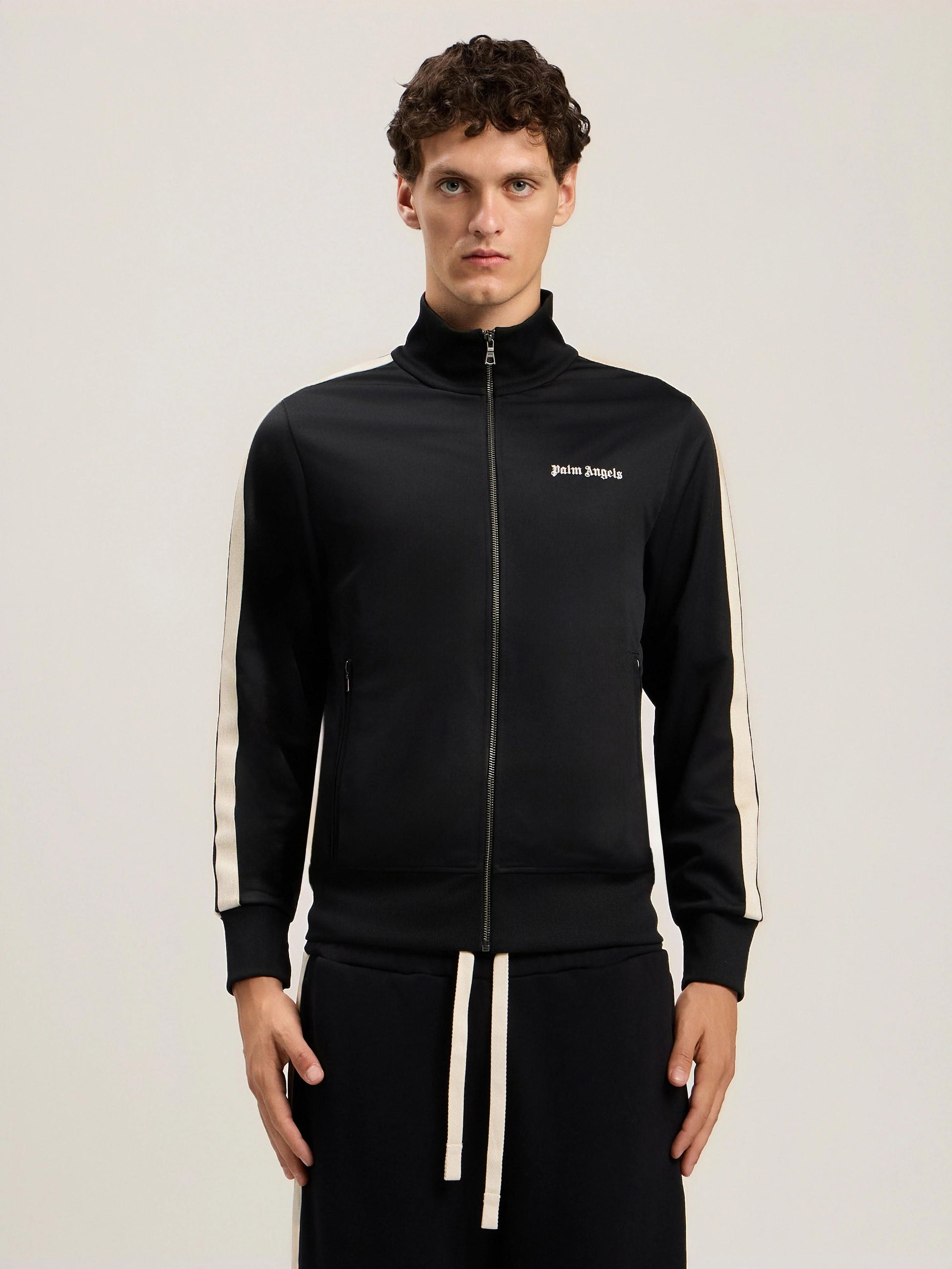 Felpa Palm Angels fullzip "Classic Logo" uomo