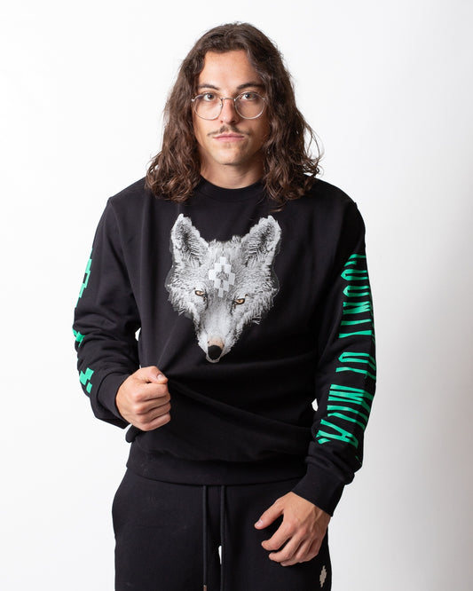 Felpa Marcelo Burlon girocollo stampata uomo