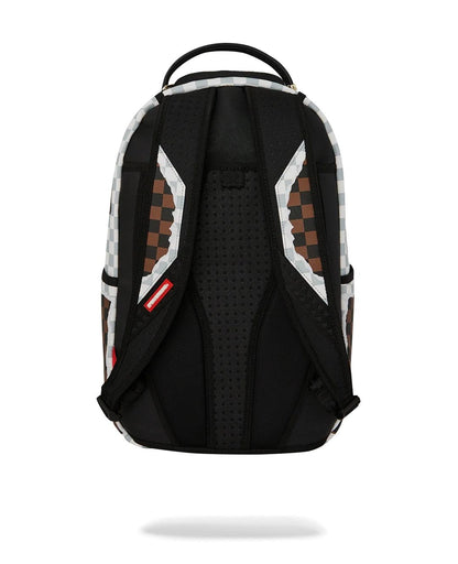 Zaino Sprayground marrone "CREAM AND BROWN TEAR CHECK BACKPACK"