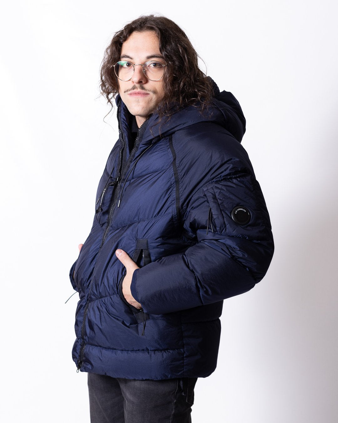 Giubbotto C.P. Company Down Shield Lens Hooded Puffer