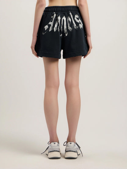 Short Palm Angels in felpa "Big Waist Logo" donna