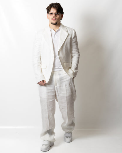 Giacca blazer Richmond X monopetto in lino uomo