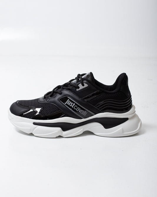 Sneakers Just Cavalli in rete con logo a contrasto uomo
