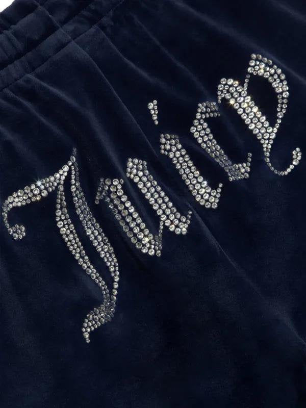Pantalone Juicy Couture con logo strass