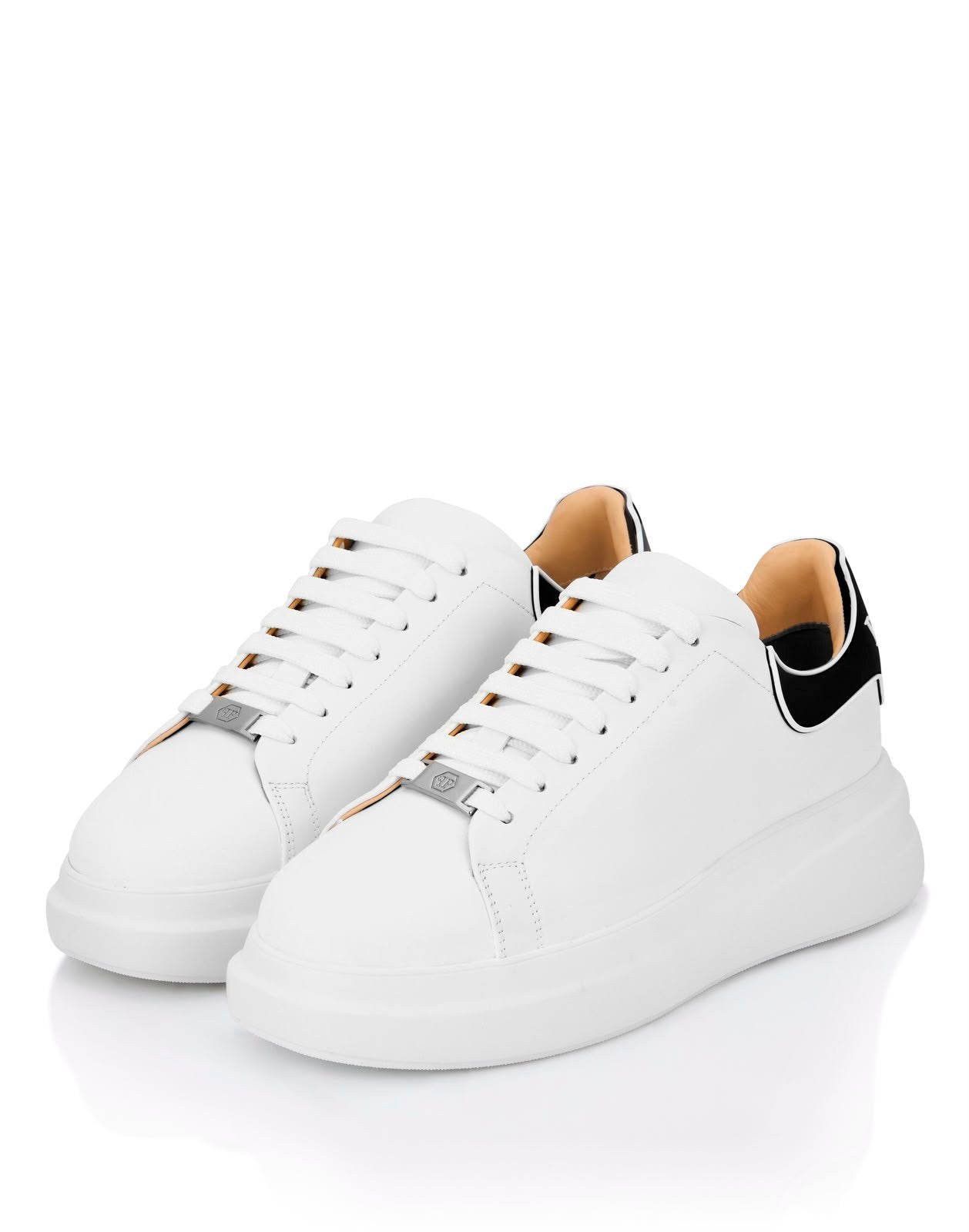 Scarpe Philipp Plein in pelle con logo in rilievo