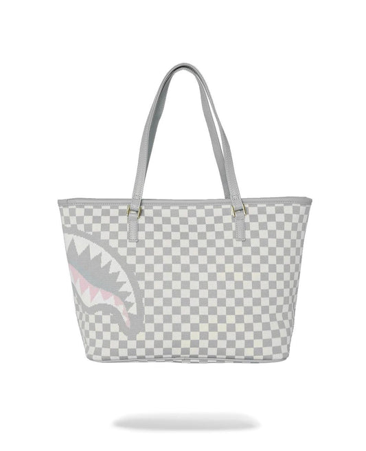 Borsa Sprayground bianco Knit sharks in paris in cream  tote