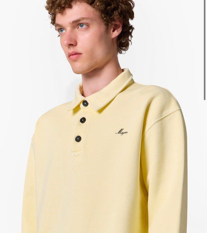 Felpa MSGM con colletto e logo ricamato
