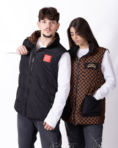 Gilet Sprayground reversibile logo patch e applicazioni