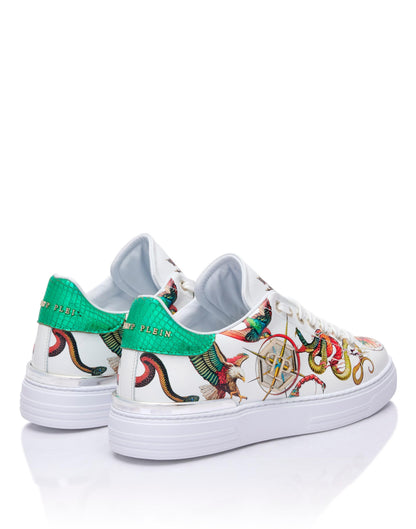 Sneakers Philipp Plein printed low-top stampata allover uomo