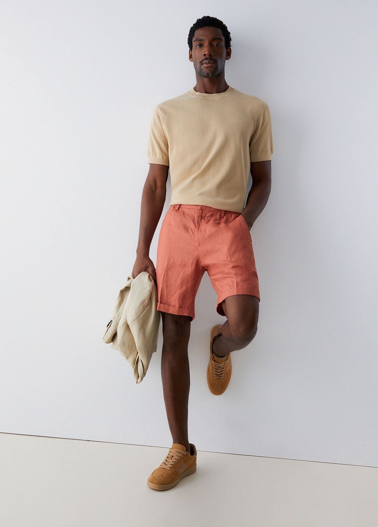 Bermuda Liu Jo chino in lino uomo