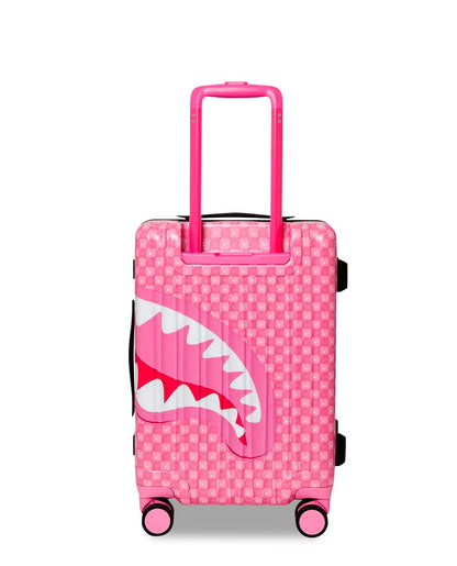 Valigia Sprayground fucsia PINK NEW CHECK FACES CARRY-ON LUGGAGE