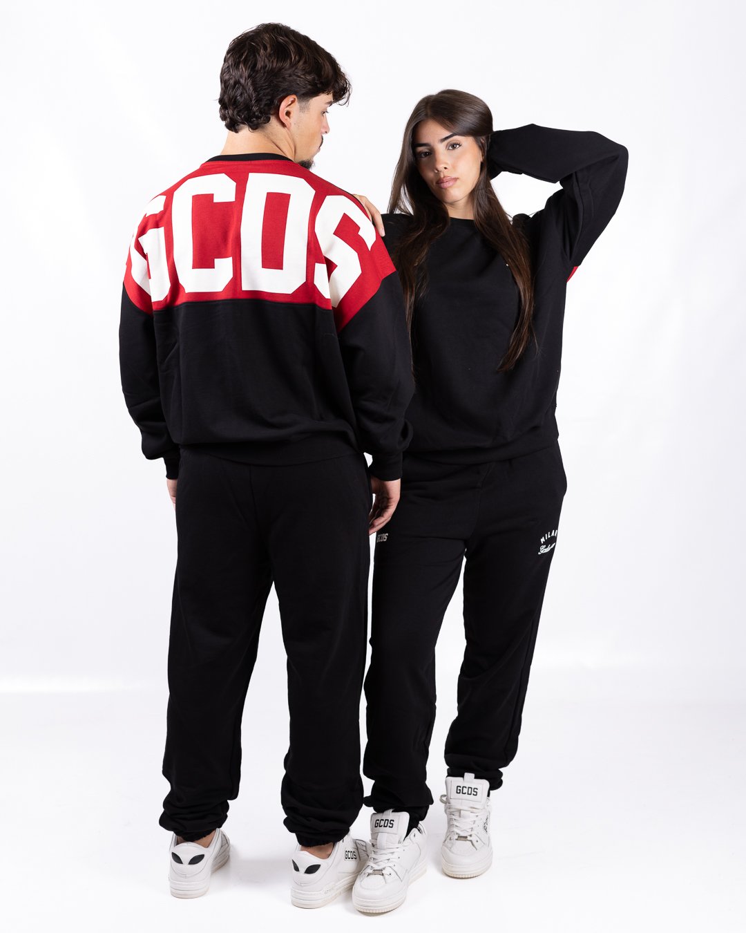 Felpa GCDS girocollo "Band Logo Back"