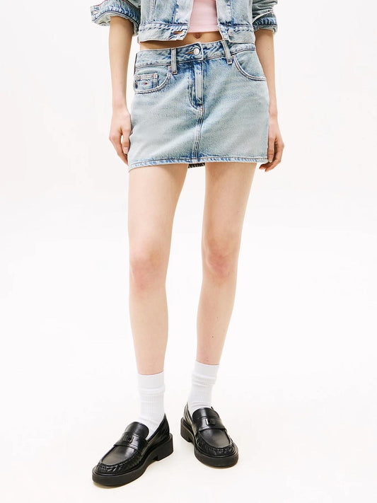Minigonna Tommy Jeans in denim donna