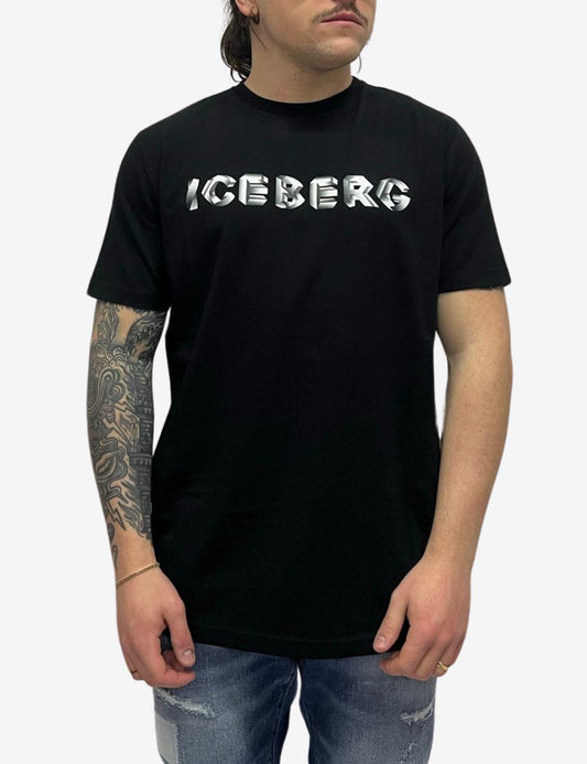 T-Shirt Iceberg logo uomo
