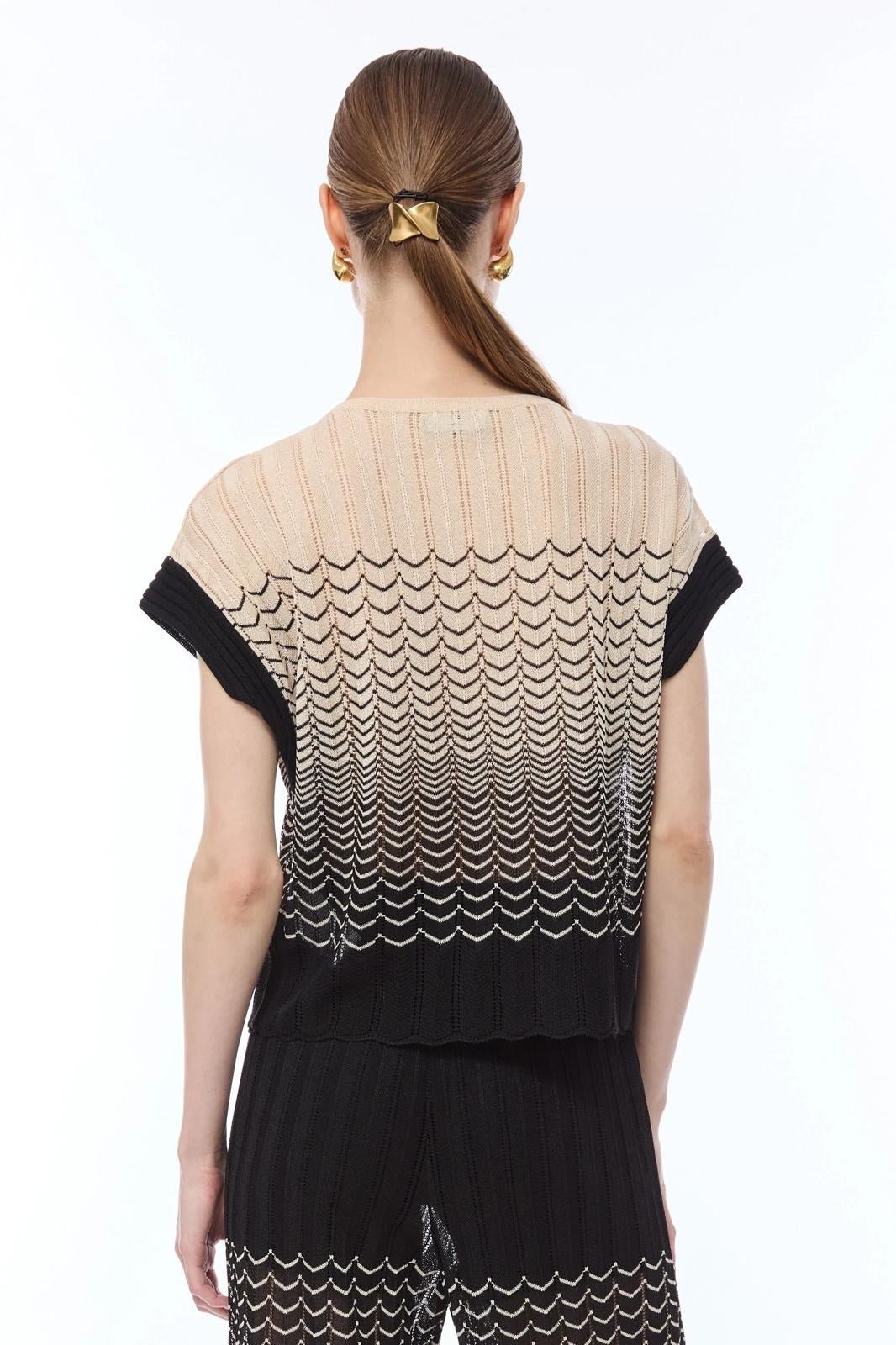 Maglia Nenette a barca con manica a kimono