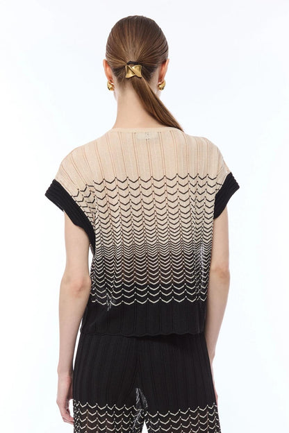 Maglia Nenette a barca con manica a kimono
